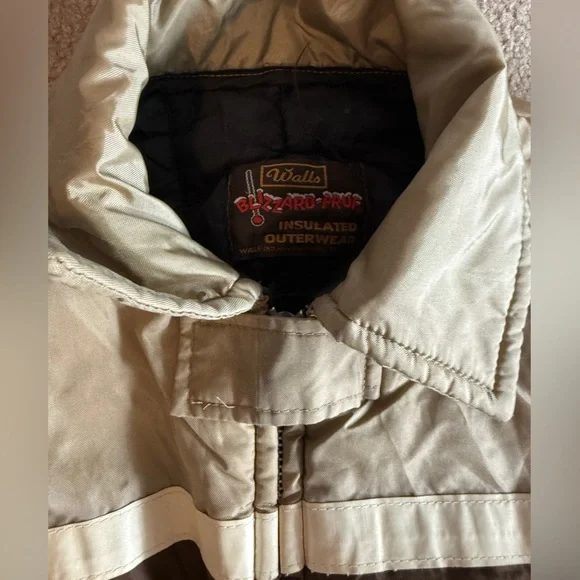 Walls Tan Insulated Vintage Outerwear Snowsuit - Picture 4 of 6